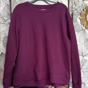 tek gear plum crewneck sweatshirt - deep berry